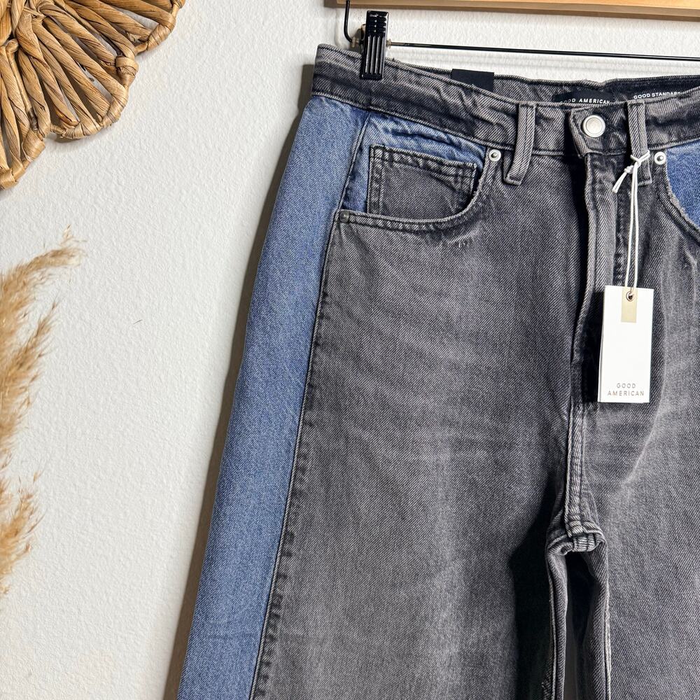 Good American baggy jeans Good Standard slouchy low rise two-tone - Picture 5 of 8